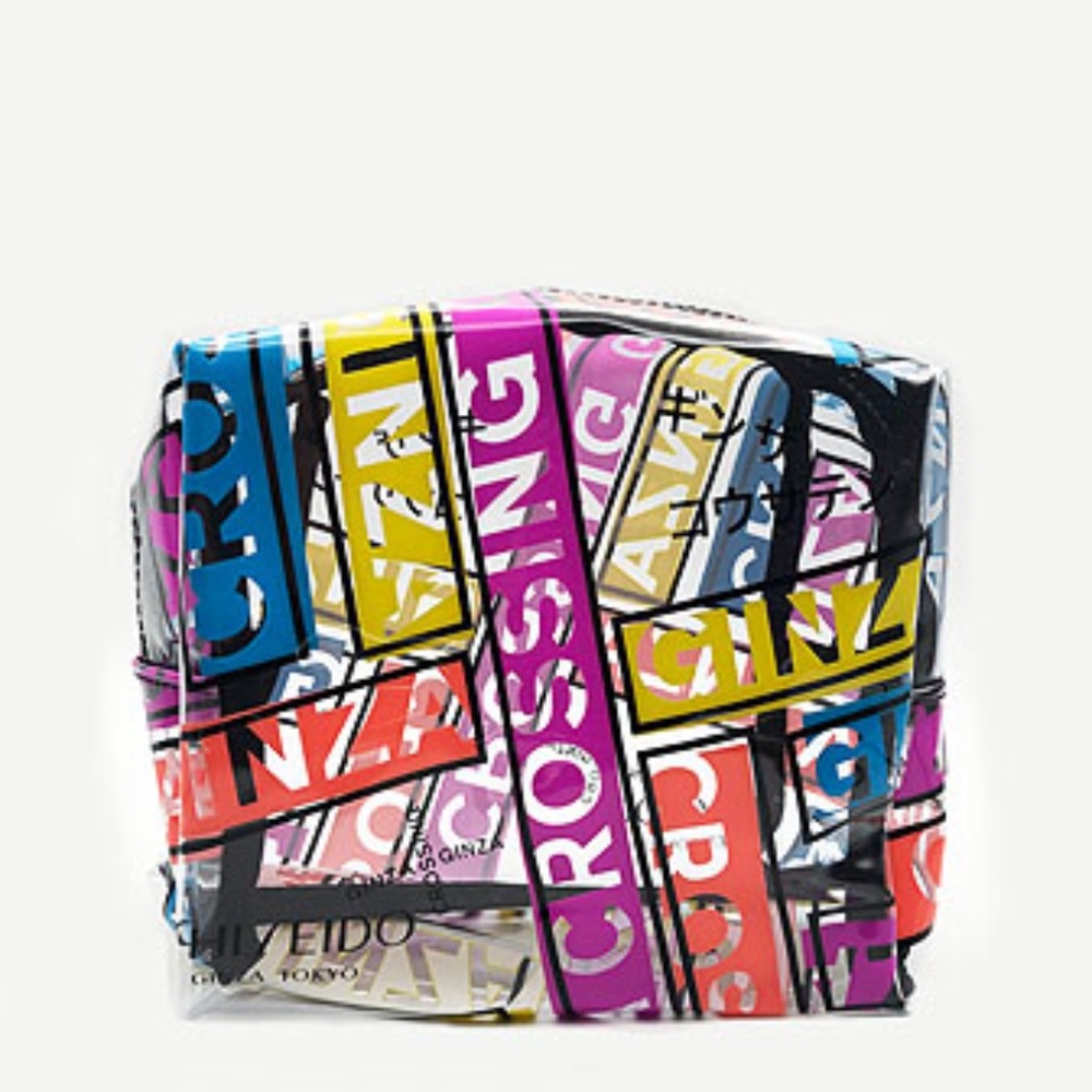 Shiseido Clear Colorful Cosmetic Bag